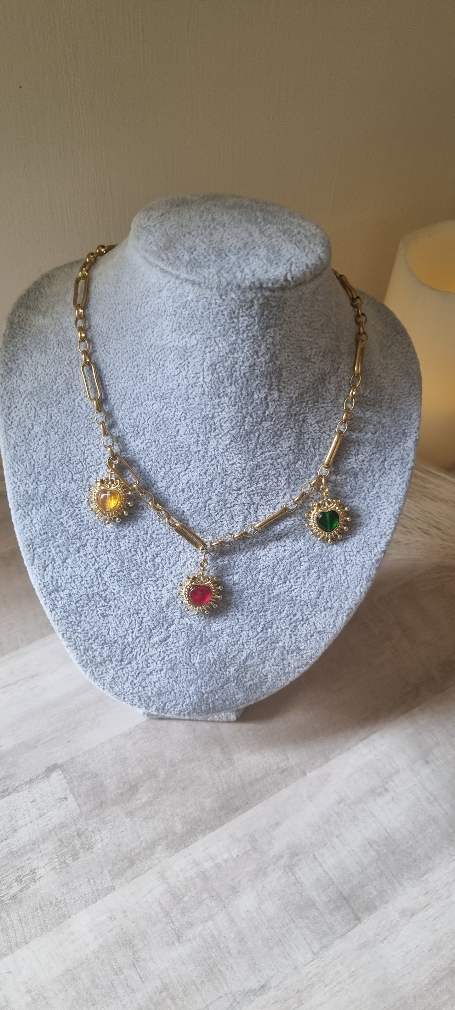Cadena corazones