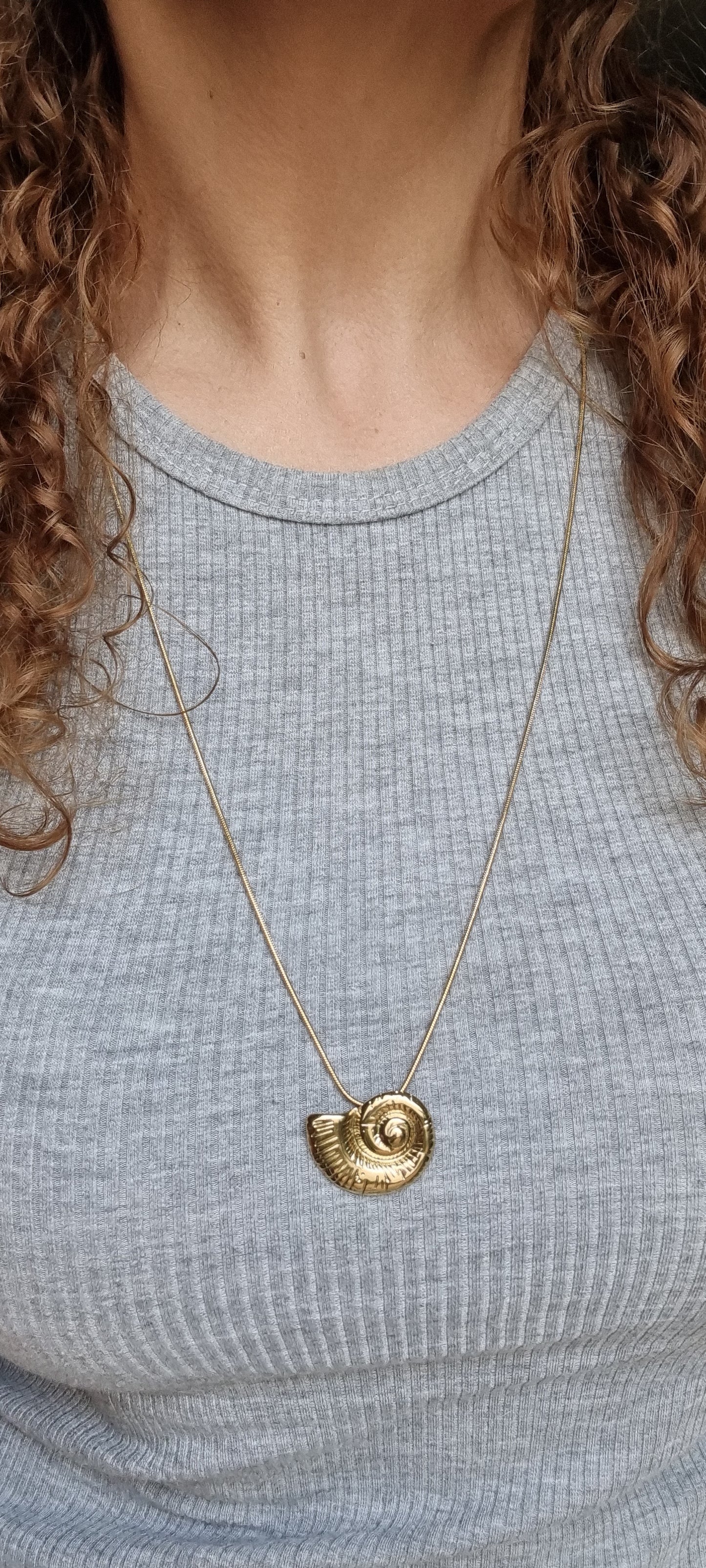 Cadena caracol plano
