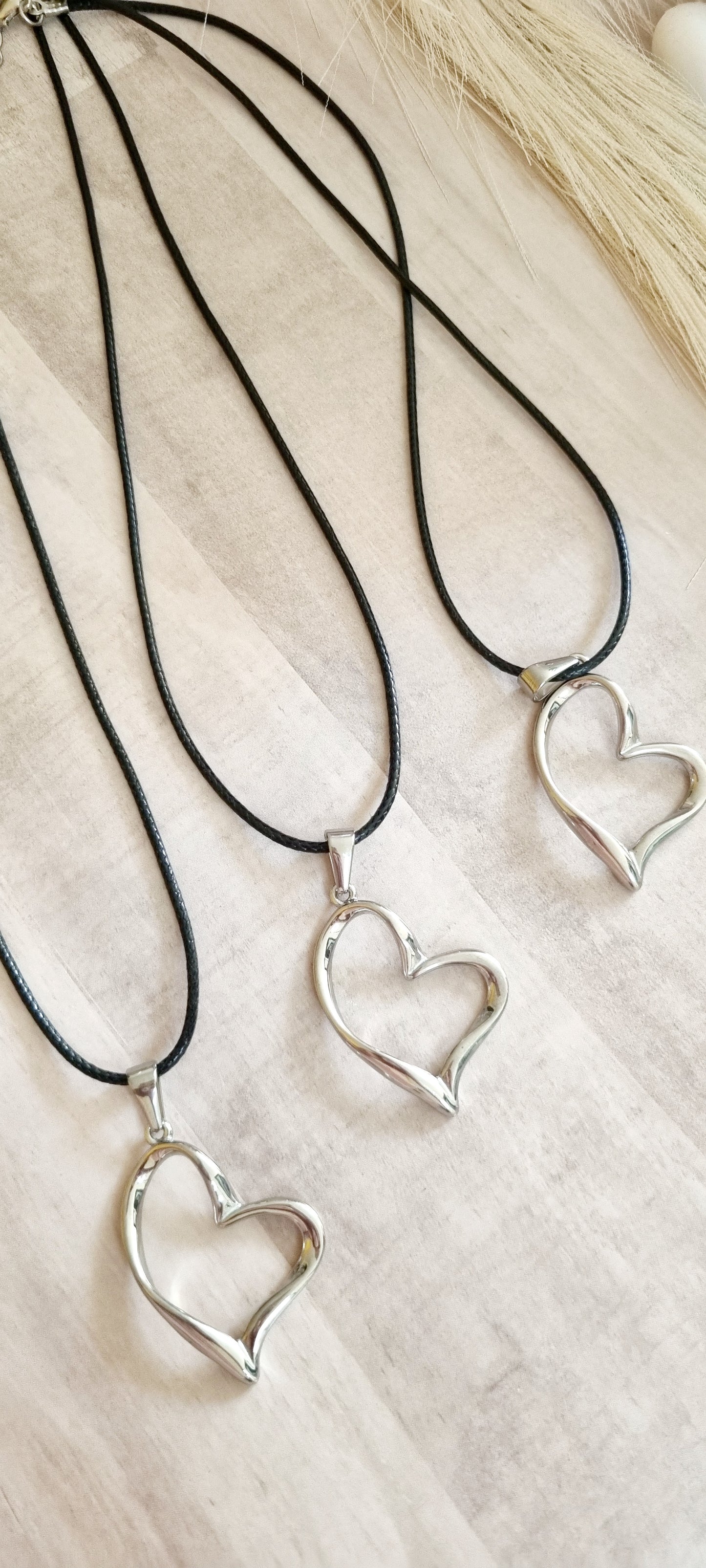 Collar figura corazón