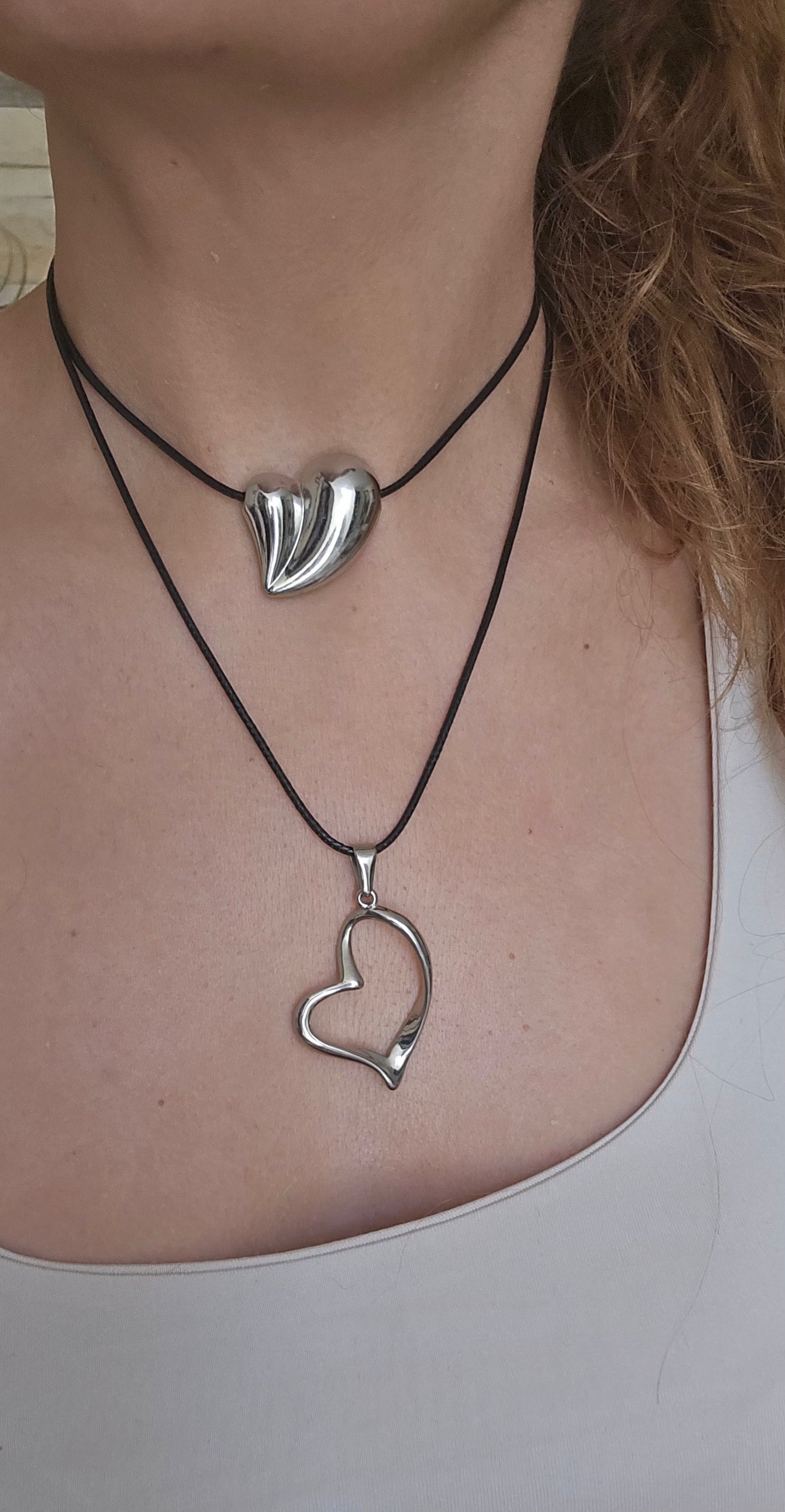 Collar corazón irregular