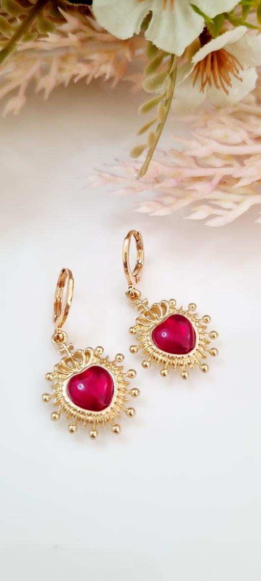 Aretes de corazón