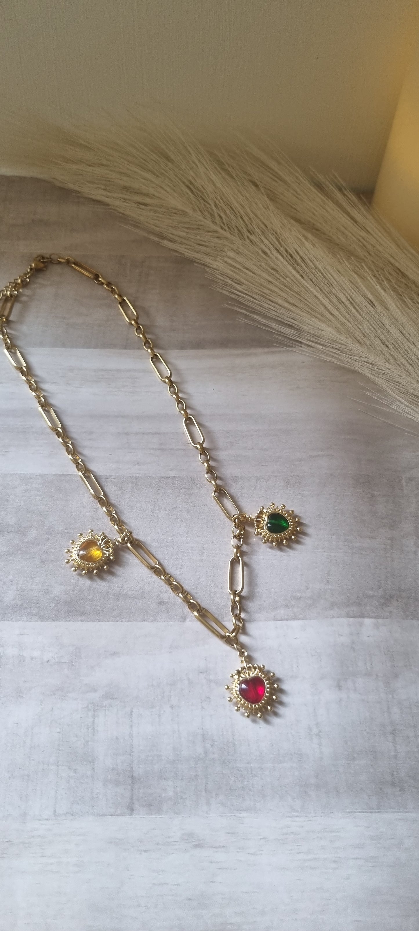 Cadena corazones