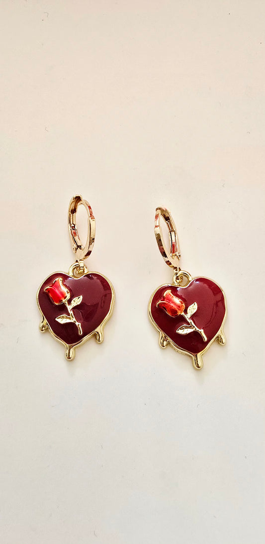 Huggies corazón con rosa.