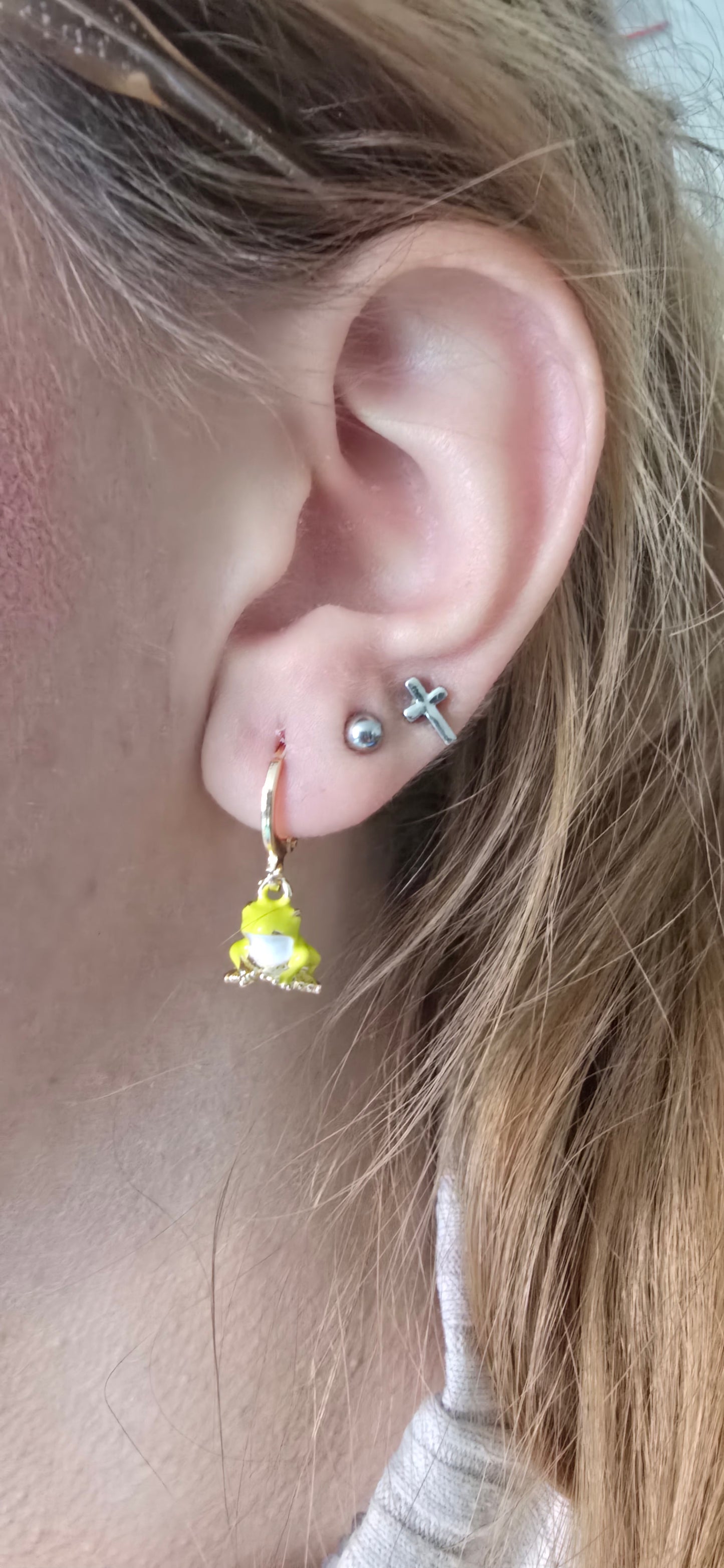 Aretes ranita